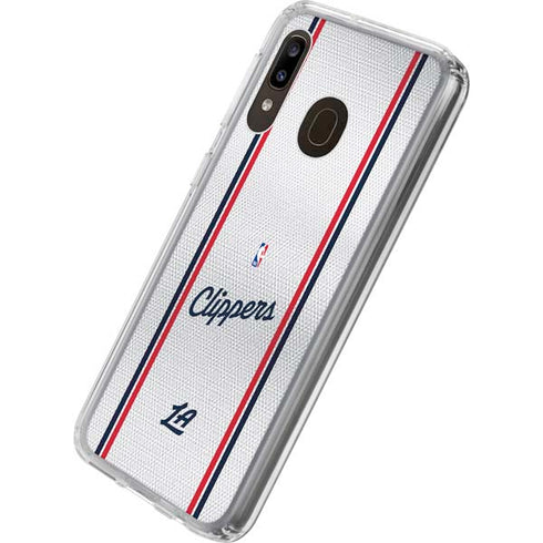 NBA Los Angeles Clippers Team Jersey Galaxy A20 Clear Case